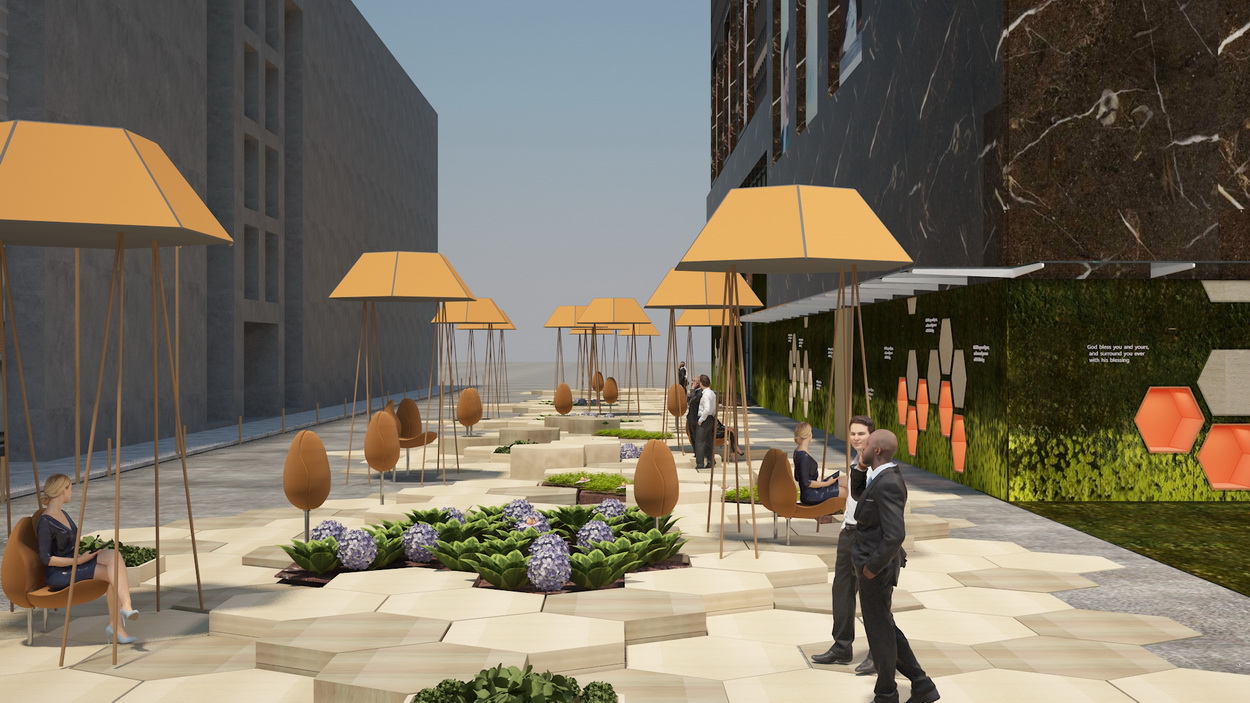 四川绵阳步行街改造